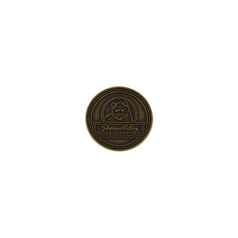 ahead Skeena Valley Golf Country Club Ball Markers BM4 SKEENA BRASS 01