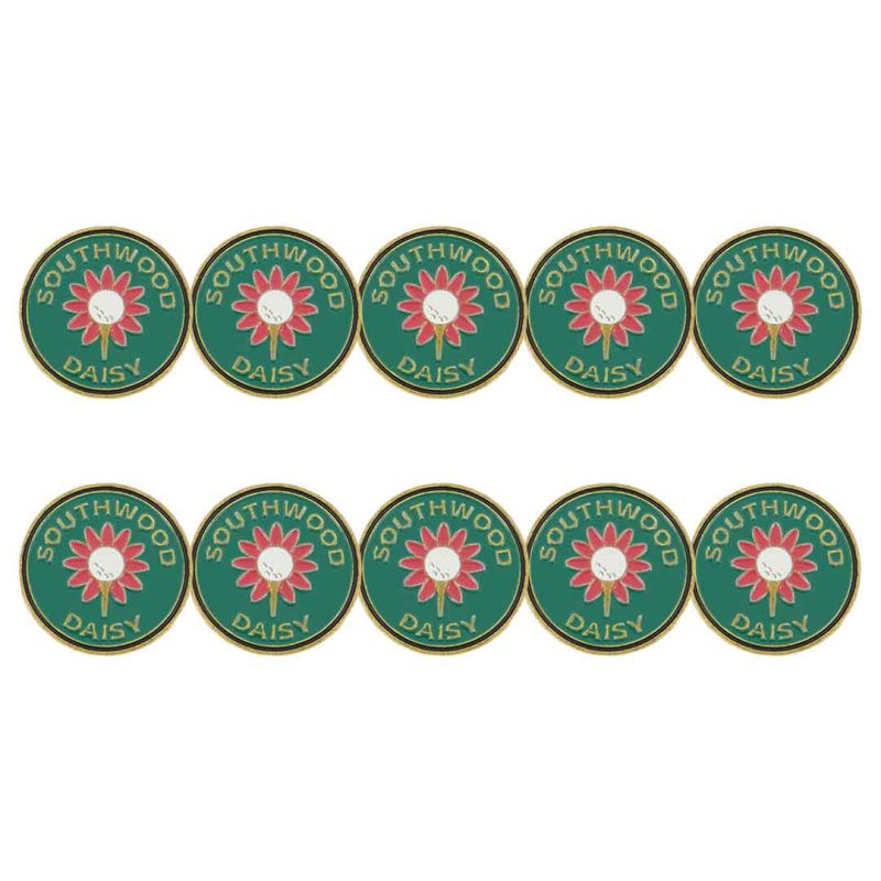 ahead Southwood Daisy Ball Markers BM4R SOUTH GRNRED 03