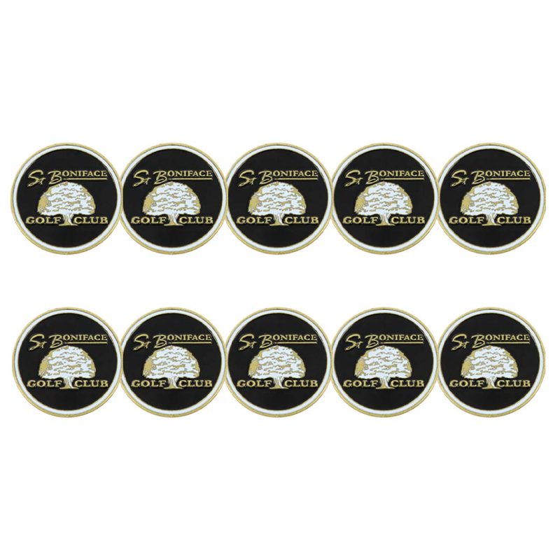 ahead St. Boniface Golf Club Ball Markers BM4R BONAF 1 BLK 3