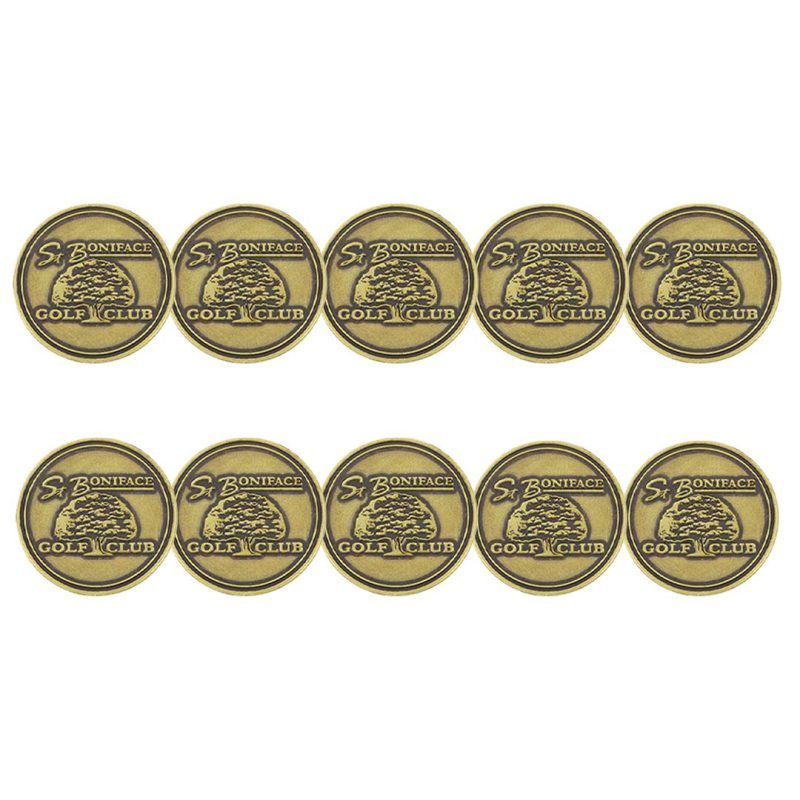 ahead St. Boniface Golf Club Ball Markers BM4R BONAF 1 BRASS 3