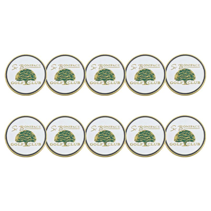 ahead St. Boniface Golf Club Ball Markers BM4R BONAF 1 WHT 3