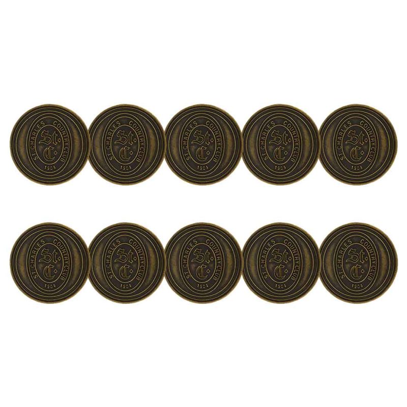 ahead St. Charles Country Club Ball Markers BM4 ST. CHAR BRSS 03