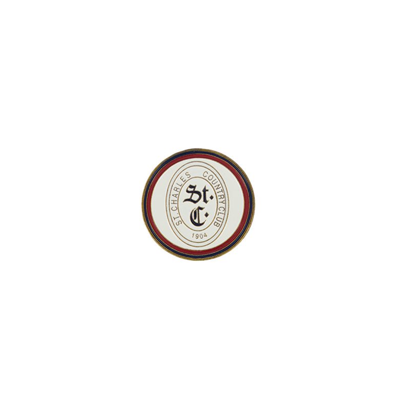 ahead St. Charles Country Club Ball Markers BM4 ST. CHAR WHT RD 01