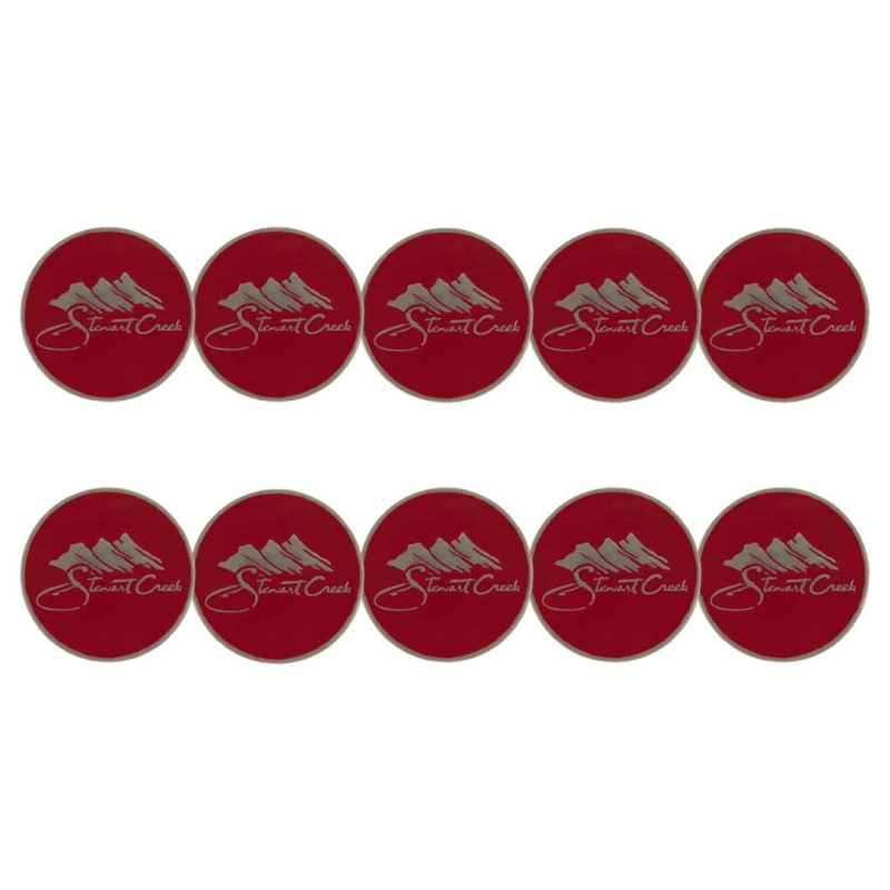 ahead Stewart Creek Golf Country Club Ball Markers BM4R STEW RED 03