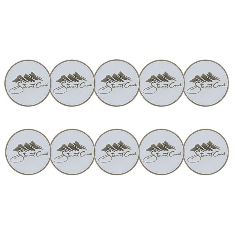 ahead Stewart Creek Golf Country Club Ball Markers BM4R STEW WHT 3