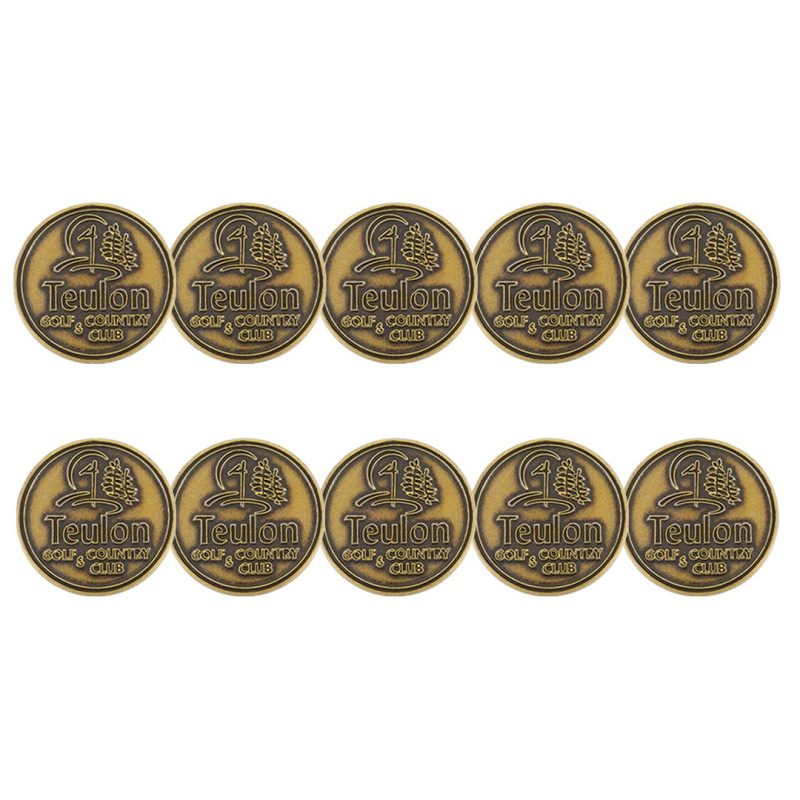 ahead Teulon Golf Country Club Ball Markers BM4 TEVLON BRSS 3