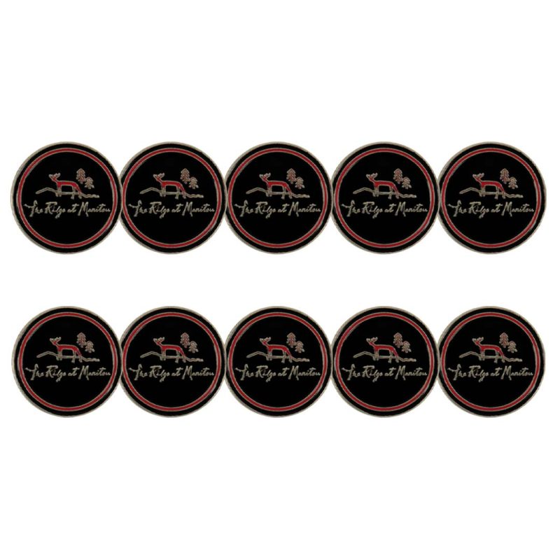 ahead The Ridge at Manitou Golf Ball Markers BM4R MANITOU BLK 3