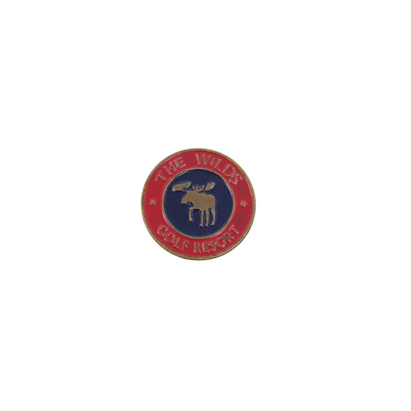 ahead The Wilds Golf Resort Ball Markers BM4R WILDSA BLKRED