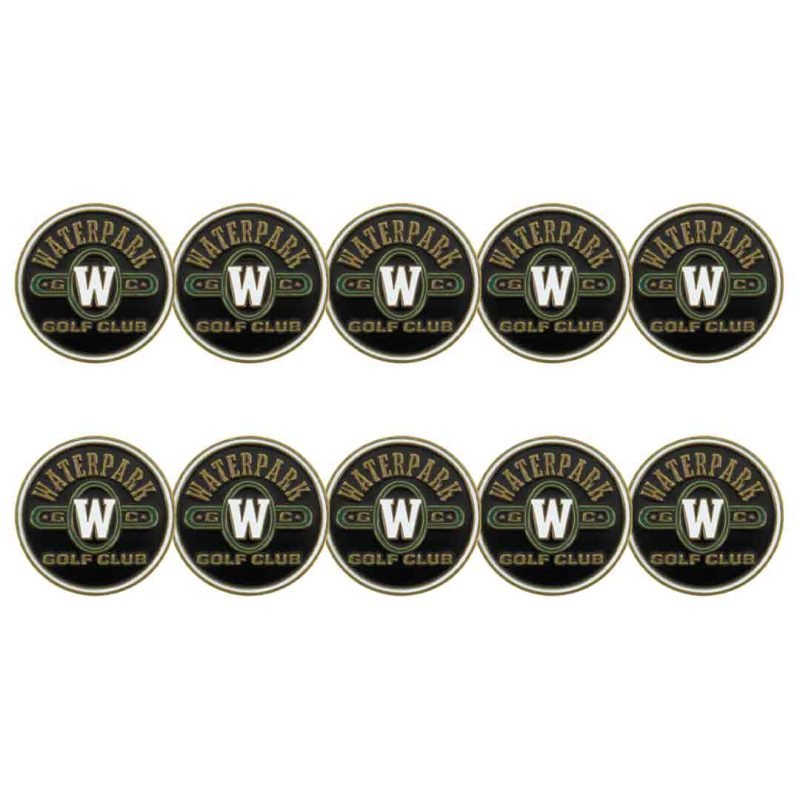 ahead Water Park Golf Ball Markers BM WATERPARK BLK 1