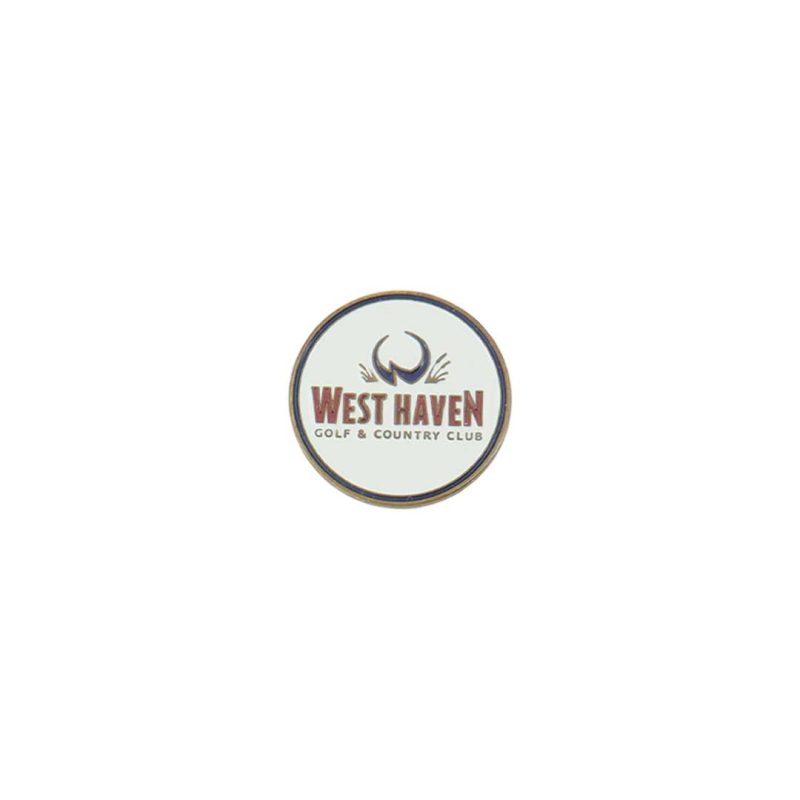 ahead West Haven Golf Country Club Ball Markers BM4R WEST HAV WHT 02