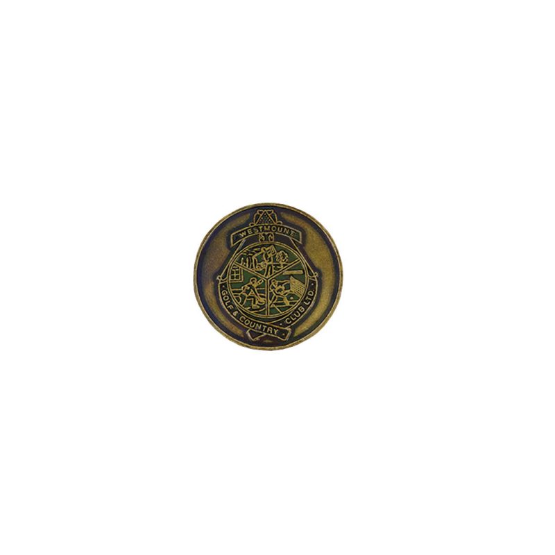 ahead Westmount Golf Country Club Ball Markers BM4D WESTMOUNT GOLD 01