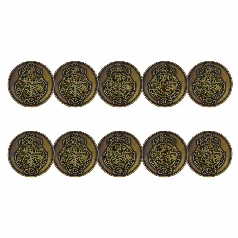 ahead Westmount Golf Country Club Ball Markers BM4D WESTMOUNT GOLD 03