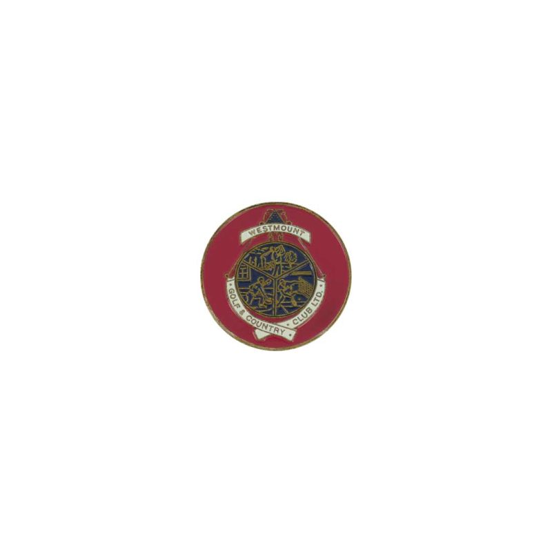 ahead Westmount Golf Country Club Ball Markers BM4D WESTMOUNT RED 2