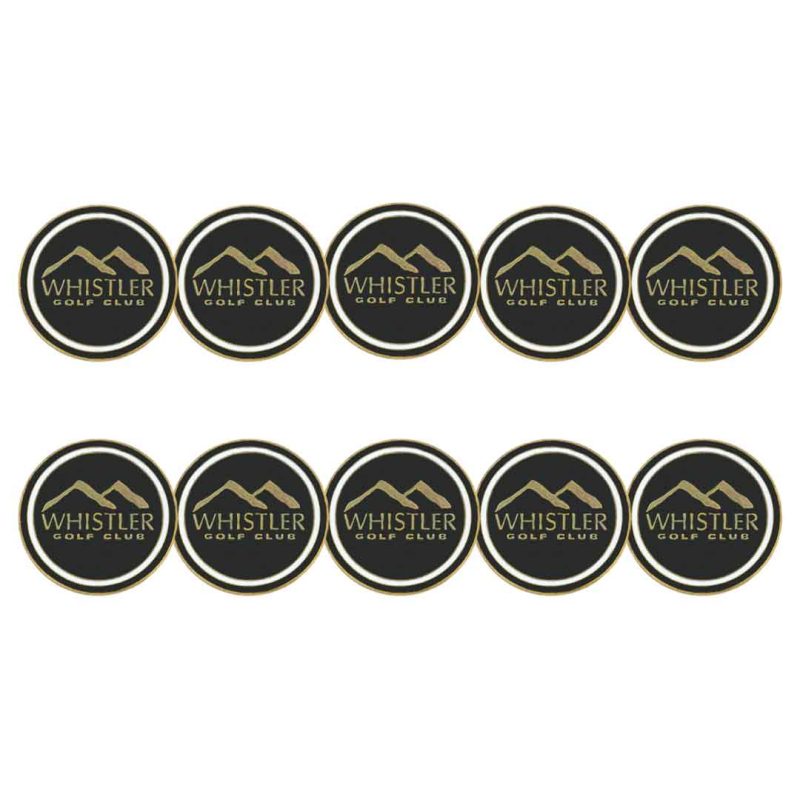 ahead Whistler Golf Club Ball Markers BM4 WHIS BLK 03