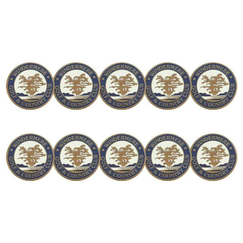 ahead Windermere Golf Country Club Ball Markers BM4R WINDGC NVYCRM 1