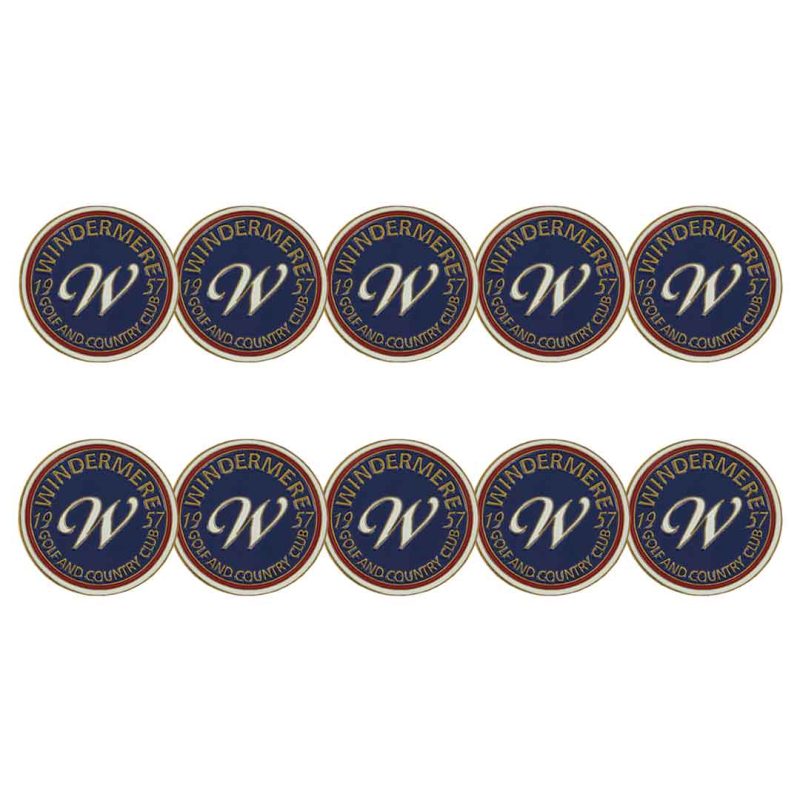 ahead Windermere Golf and Country Club Ball Markers BM4WINDE NVY 03